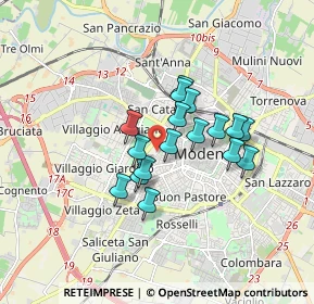 Mappa Via Gaspare Pagani, 41124 Modena MO, Italia (1.27412)