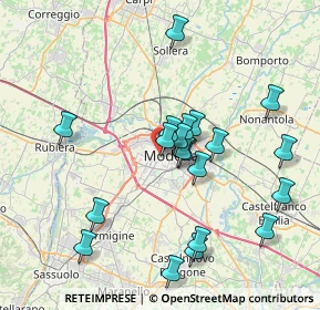 Mappa Via Gaspare Pagani, 41124 Modena MO, Italia (7.5095)