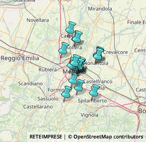 Mappa Viale A. Tassoni, 41124 Modena MO, Italia (7.13947)