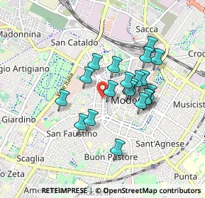 Mappa Viale A. Tassoni, 41124 Modena MO, Italia (0.709)