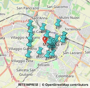 Mappa Viale A. Tassoni, 41124 Modena MO, Italia (1.2)