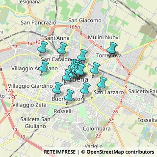 Mappa Via Campanella, 41121 Modena MO, Italia (1.029)