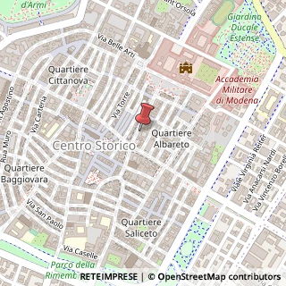 Mappa Via Luigi Carlo Farini, 12, 41121 Modena, Modena (Emilia Romagna)