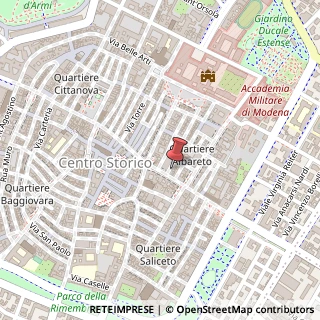Mappa Via Modonella, 8, 41121 Modena, Modena (Emilia Romagna)