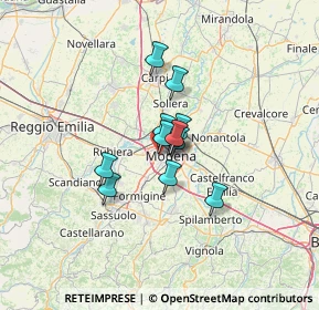 Mappa Via Stoppani, 41126 Modena MO, Italia (7.4225)