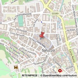 Mappa Via Silvio Pellico, 14, 12037 Saluzzo, Cuneo (Piemonte)