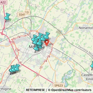 Mappa Via Giovanni Palatucci, 41122 Modena MO, Italia (4.70786)