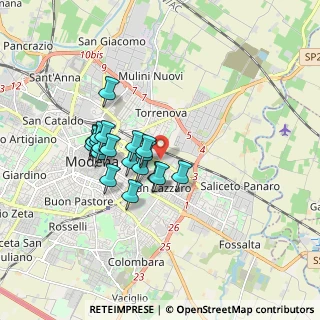 Mappa Via Giovanni Palatucci, 41122 Modena MO, Italia (1.41)