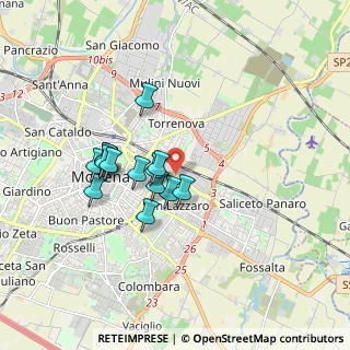 Mappa Via Giovanni Palatucci, 41122 Modena MO, Italia (1.43929)