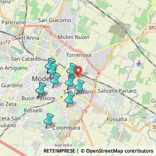 Mappa Via Giovanni Palatucci, 41122 Modena MO, Italia (1.73)
