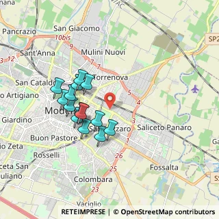 Mappa Via Giovanni Palatucci, 41122 Modena MO, Italia (1.55071)