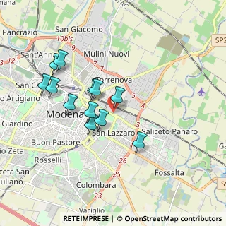 Mappa Via Giovanni Palatucci, 41122 Modena MO, Italia (1.63833)