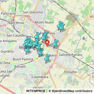Mappa Via Giovanni Palatucci, 41122 Modena MO, Italia (1.41313)
