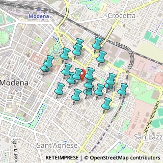 Mappa Via Gaetano Donizetti, 41121 Modena MO, Italia (0.332)