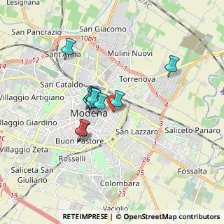 Mappa Via Gaetano Donizetti, 41121 Modena MO, Italia (1.27273)