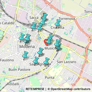 Mappa Via Gaetano Donizetti, 41121 Modena MO, Italia (0.8195)
