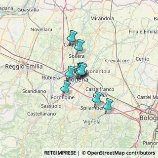 Mappa Via Gaetano Donizetti, 41121 Modena MO, Italia (7.76167)