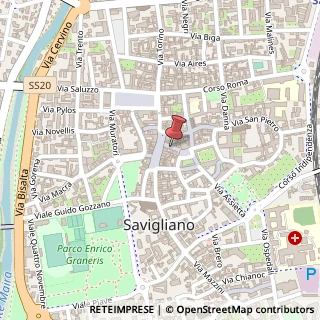 Mappa Via Teatro, 1, 12038 Savigliano, Cuneo (Piemonte)