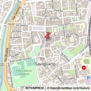 Mappa Piazza Santarosa, 49, 12038 Savigliano, Cuneo (Piemonte)