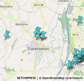 Mappa Via E. Carbognani, 43029 Traversetolo PR, Italia (3.14421)