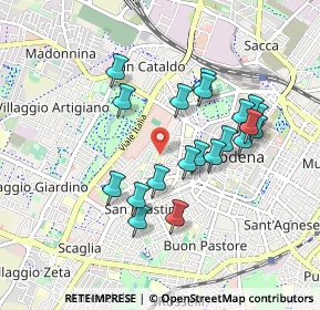 Mappa Via Tommaso Alva Edison, 41124 Modena MO, Italia (0.833)