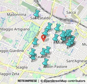 Mappa Via Tommaso Alva Edison, 41124 Modena MO, Italia (0.866)