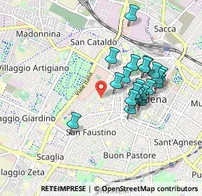 Mappa Via Tommaso Alva Edison, 41124 Modena MO, Italia (0.7965)