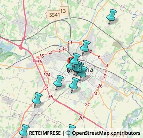 Mappa Via Tommaso Alva Edison, 41124 Modena MO, Italia (3.46333)