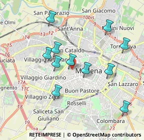 Mappa Via Tommaso Alva Edison, 41124 Modena MO, Italia (1.86)