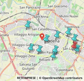 Mappa Via Tommaso Alva Edison, 41124 Modena MO, Italia (2.00545)