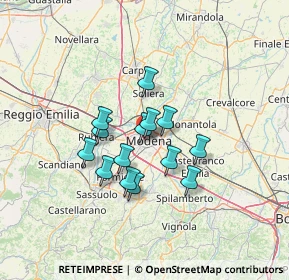 Mappa Via Tommaso Alva Edison, 41124 Modena MO, Italia (9.88786)