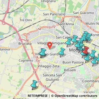 Mappa Viale Leonardo da Vinci, 41126 Modena MO, Italia (2.815)