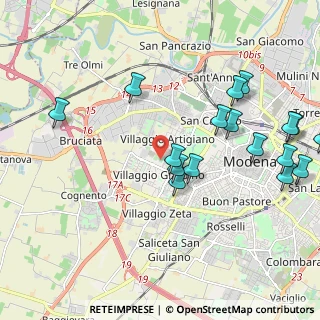 Mappa Viale Leonardo da Vinci, 41126 Modena MO, Italia (2.40471)