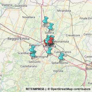 Mappa Viale Leonardo da Vinci, 41126 Modena MO, Italia (7.4725)