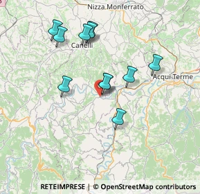 Mappa Piazza Savona, 14058 Monastero Bormida AT, Italia (6.65818)