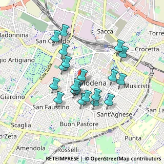Mappa Via Santa Chiara, 41121 Modena MO, Italia (0.7785)