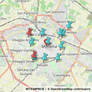 Mappa Via Santa Chiara, 41121 Modena MO, Italia (1.5525)