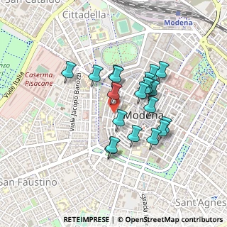 Mappa Via de' Correggi, 41121 Modena MO, Italia (0.361)