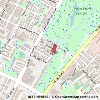 Mappa Via Claudio Tolomeo,  43, 41100 Modena, Modena (Emilia Romagna)