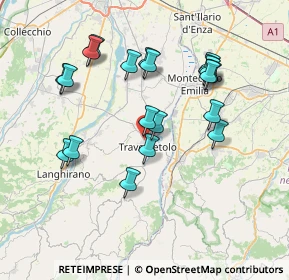 Mappa Via Salvo D'Acquisto, 43029 Traversetolo PR, Italia (7.348)