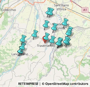 Mappa Via Salvo D'Acquisto, 43029 Traversetolo PR, Italia (6.55632)