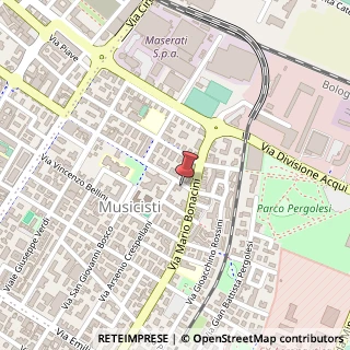 Mappa Via E. Morselli, 106, 41121 Modena, Modena (Emilia Romagna)