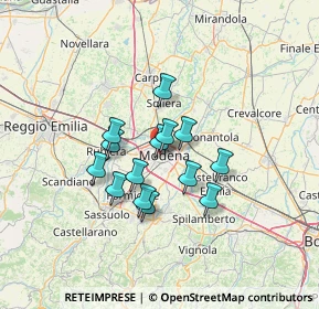 Mappa Via Francesco Nicoli, 41124 Modena MO, Italia (9.87786)