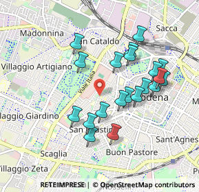 Mappa Via Francesco Nicoli, 41124 Modena MO, Italia (0.866)