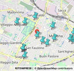 Mappa Via Francesco Nicoli, 41124 Modena MO, Italia (1.118)