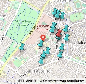 Mappa Via Francesco Nicoli, 41124 Modena MO, Italia (0.442)