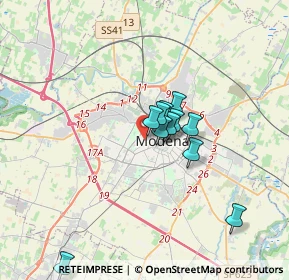 Mappa Via Francesco Nicoli, 41124 Modena MO, Italia (2.51636)