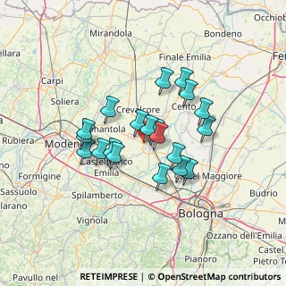 Mappa Via Piolino, 40017 San Giovanni in Persiceto BO, Italia (10.766)
