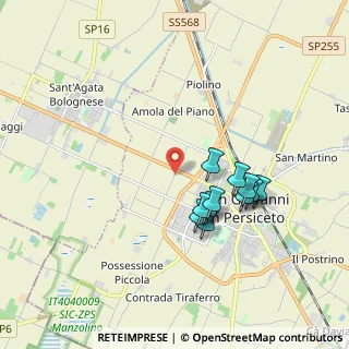Mappa Via Piolino, 40017 San Giovanni in Persiceto BO, Italia (1.64091)