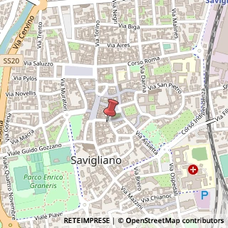 Mappa Via C. Beggiami, 30, 12038 Savigliano, Cuneo (Piemonte)